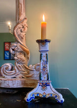 Load image into Gallery viewer, Antique French Faience candlestick