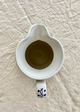 Load image into Gallery viewer, Blue and white striped English studio pottery jug