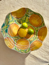 Load image into Gallery viewer, Large hand painted 'oranges' bowl and jug