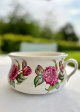 Load image into Gallery viewer, Portmeirion Pottery planter/chamber pot with pink rose decoration