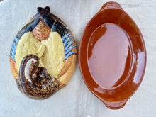 Load image into Gallery viewer, Spanish terracotta hand-thrown and hand painted duck tureen