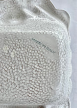 Load image into Gallery viewer, Italian white serving dish with majolica vegetables