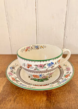 Load image into Gallery viewer, A giant tea cup and saucer in the Chinese Rose pattern by Spode