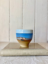 Load image into Gallery viewer, Seaside scene studio ware vase