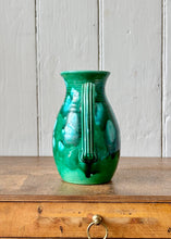 Load image into Gallery viewer, A hand thrown and green glazed jug
