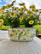Load image into Gallery viewer, Portuguese footbath style hand painted planter