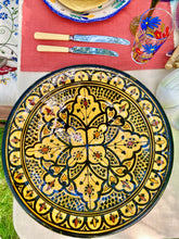 Load image into Gallery viewer, Vintage Safi hand painted Morrocan bowl or dish in saffron