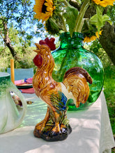 Load image into Gallery viewer, A pair of French-style majolica cockerel