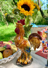 Load image into Gallery viewer, A pair of French-style majolica cockerel