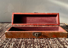 Load image into Gallery viewer, Wooden box with hand painted floral top