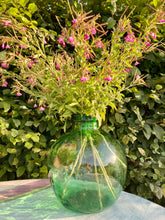 Load image into Gallery viewer, Large French Viresa green glass globe vase