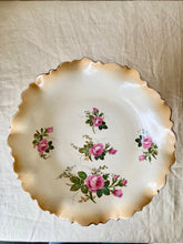 Load image into Gallery viewer, Blush pedestal cake stand with pink roses