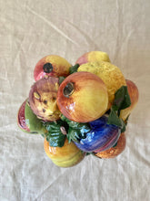 Load image into Gallery viewer, Majolica fruit basket piled high