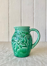Load image into Gallery viewer, Green early 20th century handmade jug