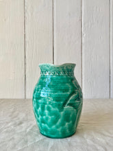 Load image into Gallery viewer, Green early 20th century handmade jug