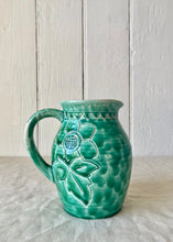 Load image into Gallery viewer, Green early 20th century handmade jug