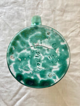 Load image into Gallery viewer, Green early 20th century handmade jug