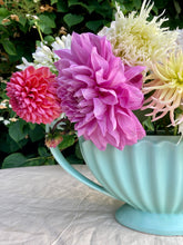 Load image into Gallery viewer, Large elegant pastel aqua blue Dartmouth Pottery mantle vase