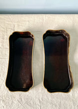 Load image into Gallery viewer, Black box with gilt oriental-inspired decoration