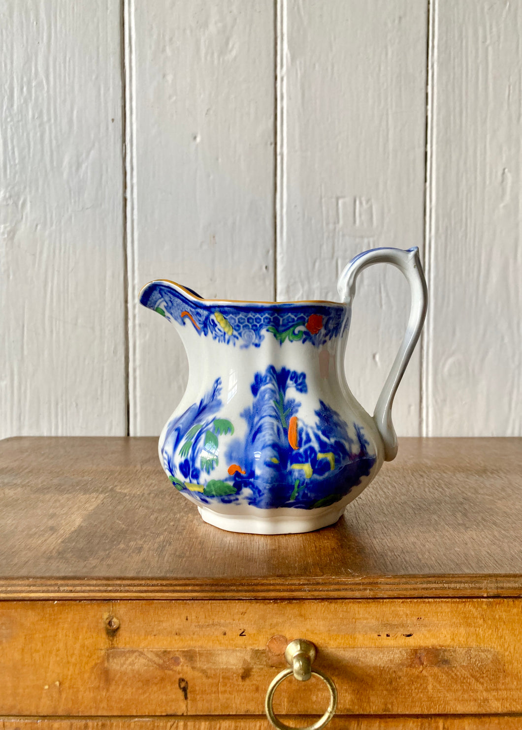 Mason's Ironstone blue and white china jug