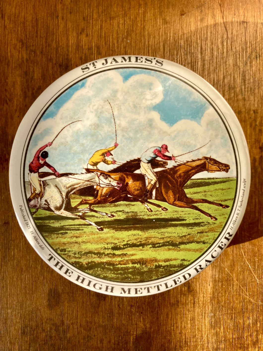 St. James's The High Mettled Racer relish pot lid