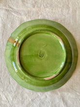Load image into Gallery viewer, French Biot green glazed large dish
