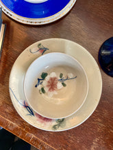Load image into Gallery viewer, Antique hand thrown and hand painted trio