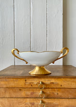 Load image into Gallery viewer, Rare Crown Devon rose mantle vase with gilt foot and twin handles
