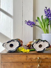 Load image into Gallery viewer, A pair of French-style majolica cockerel