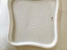 Load image into Gallery viewer, Antique square dahlia and chrysanthemum plate