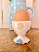 Load image into Gallery viewer, Set of four pastel spotty egg cups
