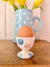 Load image into Gallery viewer, Set of four pastel spotty egg cups
