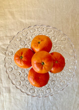 Load image into Gallery viewer, Pressed glass cake stand