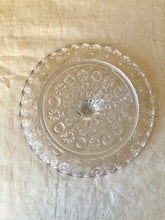Load image into Gallery viewer, Pressed glass cake stand