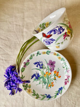 Load image into Gallery viewer, English Flora bone china breakfast cup and saucer