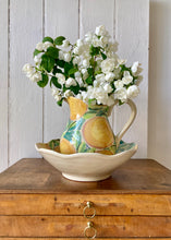 Load image into Gallery viewer, Large hand painted 'oranges' bowl and jug