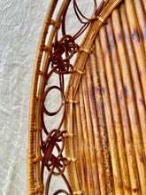 Load image into Gallery viewer, A beautiful, structured bamboo, cane and woven grass tray