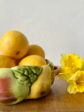 Load image into Gallery viewer, Sarreguemes majolica apple and pear dish