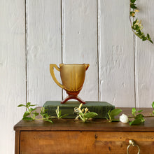 Load image into Gallery viewer, Amber glass Art Deco style jug