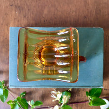 Load image into Gallery viewer, Amber glass Art Deco style jug