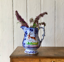 Load image into Gallery viewer, Victorian Sunderland Pottery Flo Blue Antique 'Epsom Cup' Jug