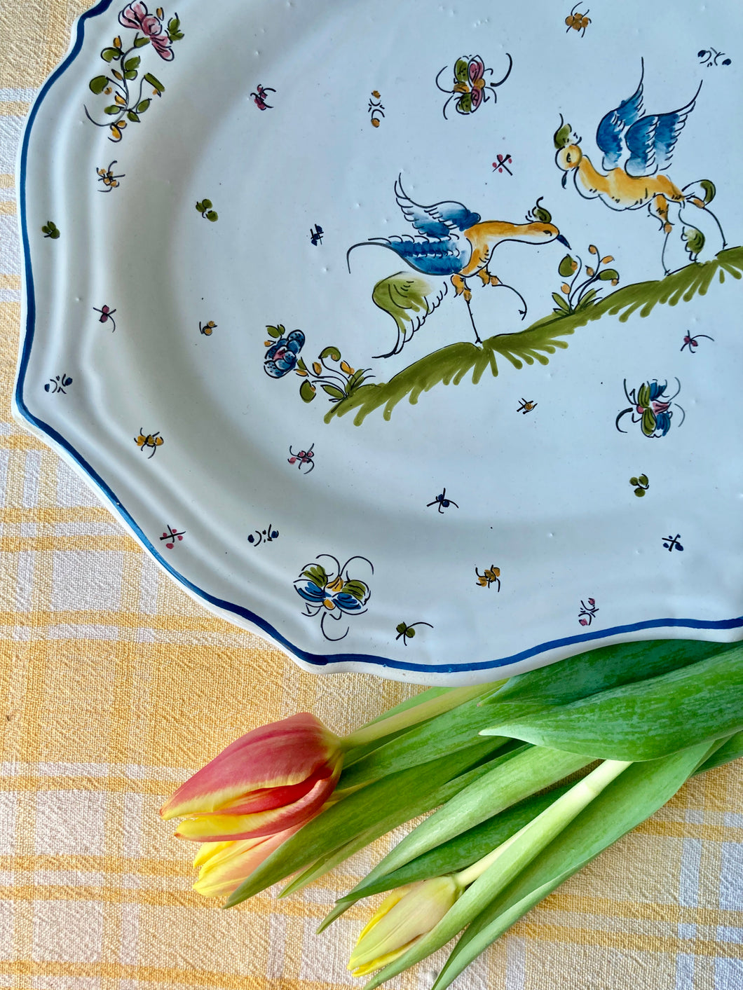 Moustiers - French faience decorative platter