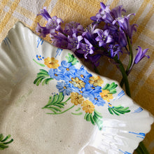 Load image into Gallery viewer, Square floral dish with fluted border