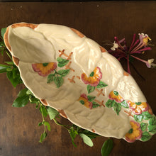 Load image into Gallery viewer, Brentleigh Ware leaf and floral dish in pale yellow