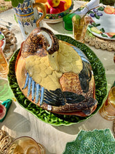 Load image into Gallery viewer, Spanish terracotta hand-thrown and hand painted duck tureen
