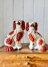 Load image into Gallery viewer, A pair of antique Staffordshire dogs - Mr and Mrs!

