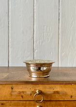 Load image into Gallery viewer, Silver plated bowl with glass flower frog
