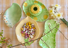 Load image into Gallery viewer, Carlton Ware hand painted foxglove, pale lemon pedestal bowl
