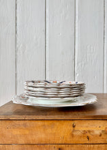 Load image into Gallery viewer, A square cake serving plate and set of 7 matching small plates
