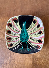 Load image into Gallery viewer, Peacock dish by Stavangerflint artist Inger Waage, Norway
